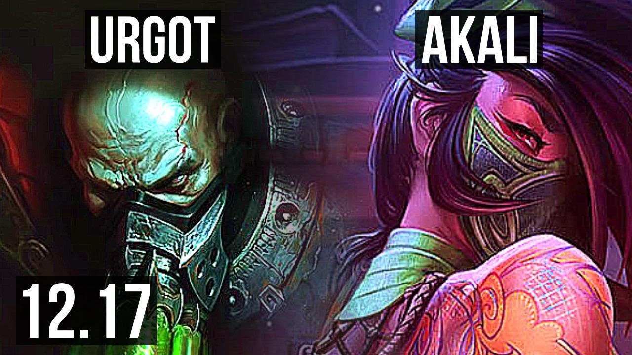 URGOT vs AKALI (TOP) | 6/0/4, 300+ games, 800K mastery, Dominating | EUW Diamond | 12.17