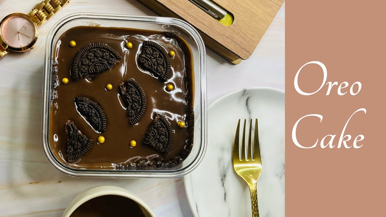 Oreo cake||Learn how to make Oreo cake in microwave with chocolate ganache