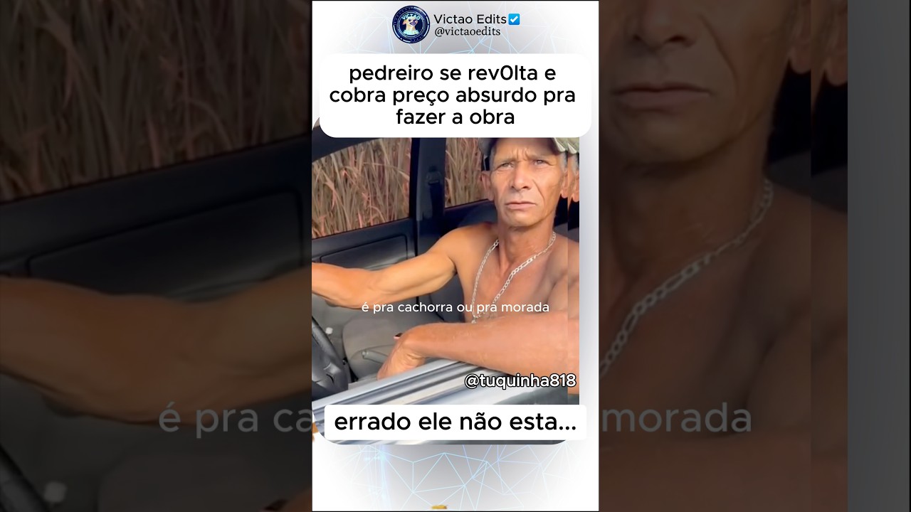 Pedreiro se r3volta e cobra pre&ccedil;o absurdo pra fazer a obra&hellip; #motiva&ccedil;&atilde;o #trabalho #humor