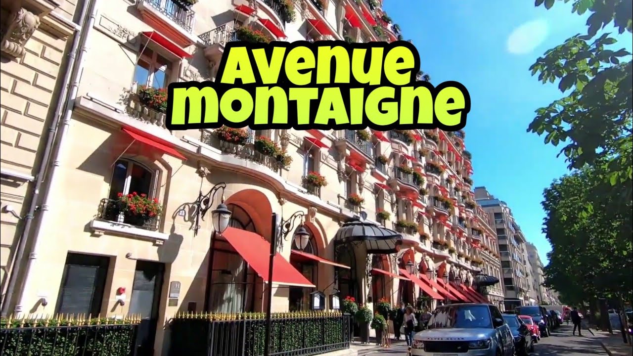 🇫🇷 Walking tour in Paris : Avenue Montaigne - 