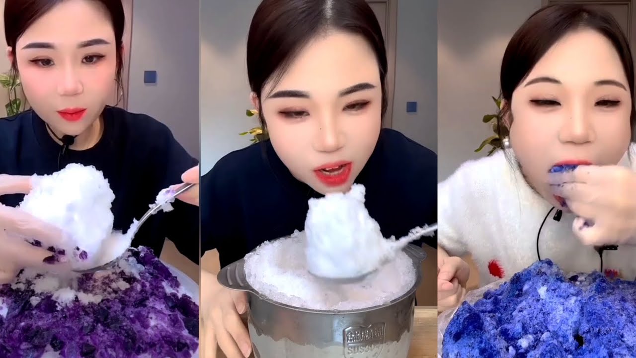 ASMR ICE YY'S Mix crunchy ice eating | Only YY Ice Eating