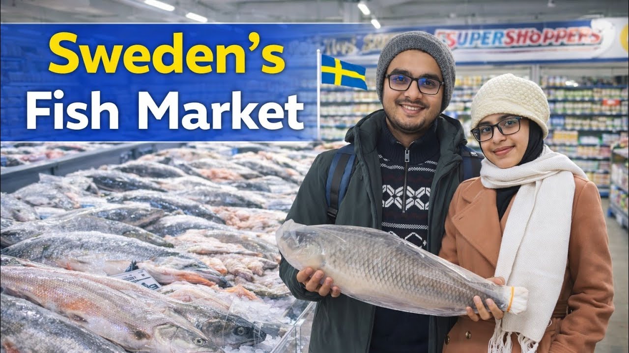 Sweden’s Fish & Grocery Market 🇸🇪 | সুইডেনে মাছের বাজার কেমন? 
