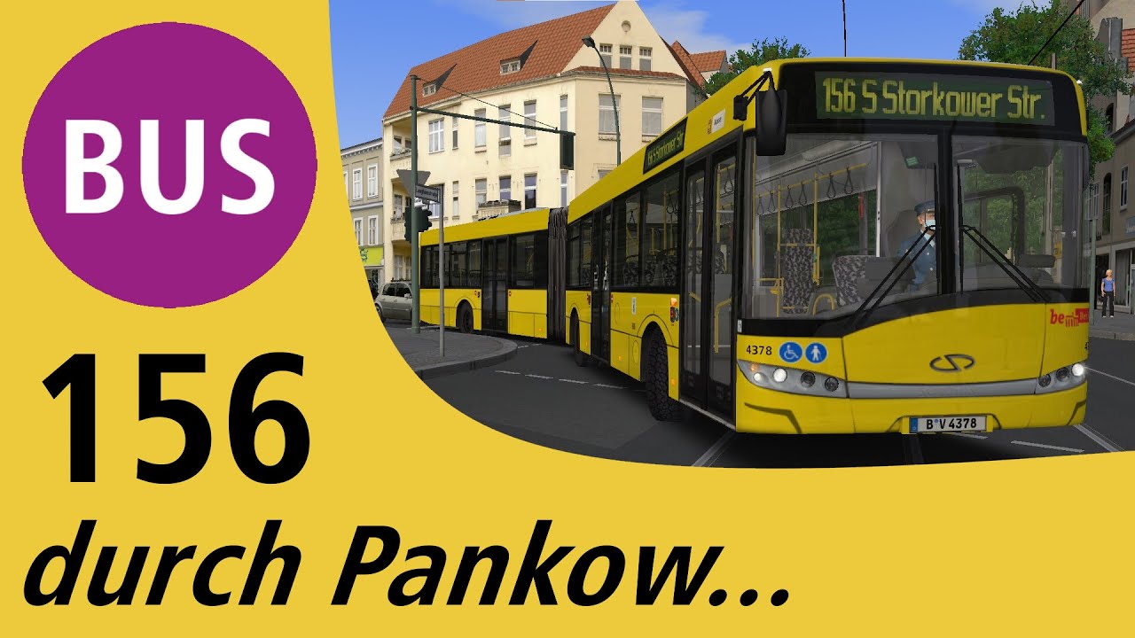 OMSI 2 - BVG Bus Linie 156 - Map Pankow Süd - Solaris Urbino 18 - mit Ansagen - unkommentiert