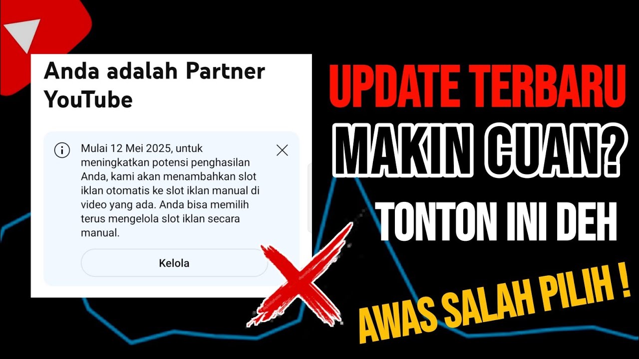 TERBARU ! Notif Slot Iklan Otomatis Ke Slot Iklan Manual Dan Cara Menambah Iklan Mid-Roll Di YouTube