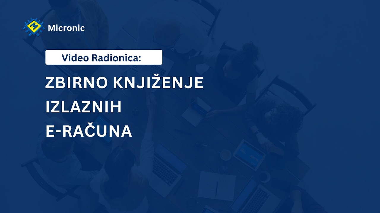 Zbirno knjiženje izlaznih e-računa