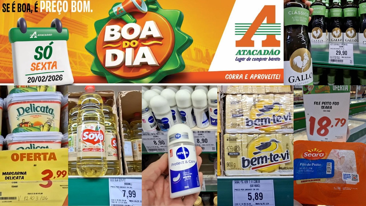 SEXTA ARRASADORA NO ATACADÃO AV. RECIFE - OFERTAS DE FRANGO, AZEITE, MARGARINA, DESODORANTE, SABÃO..