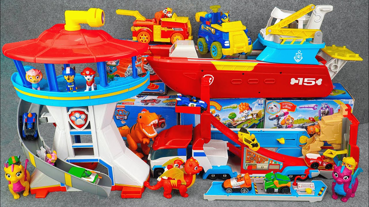 Paw Patrol Unboxing ASMR | Paw Patrol MEGA Fleet Unboxing 🚓 Pups, Vehicles, Air Patroller 