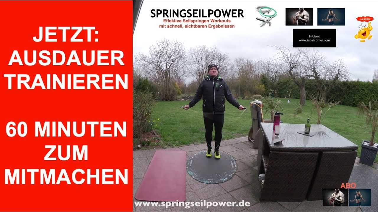 AUSDAUER TRAINIEREN - AEROBES TRAINING | 60 Minuten Seilspringen zum Mitmachen