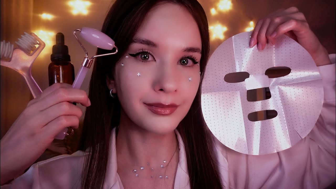 ASMR Beauty Spa Facial Massage | Skincare Routine | No Talking 4K