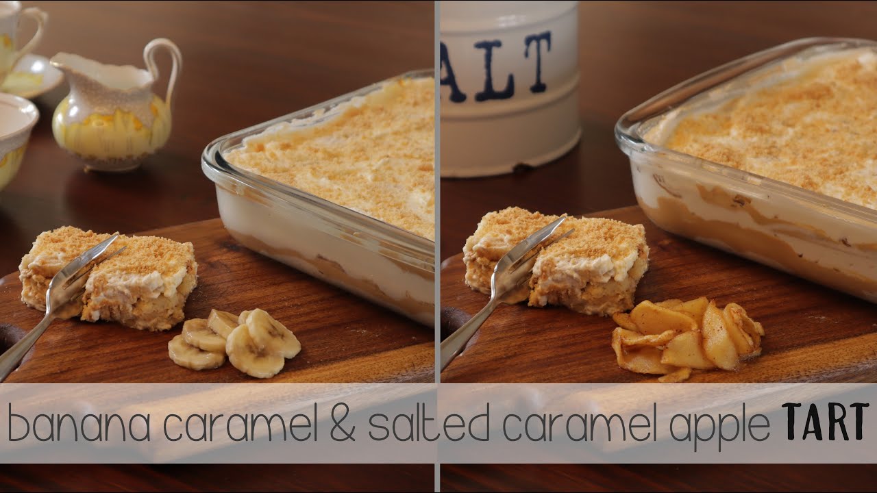 2 Quick Tart Recipes - Banana Caramel & Salted Caramel Apple - Baking Vlog Episode 5