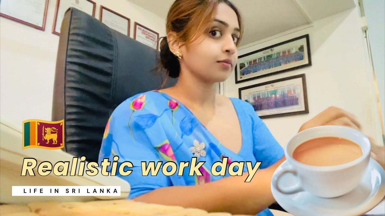 Slow saturday ☕️👩🏻‍💻 | හිත සතුටින් job එක කරමූ 🇱🇰🍃 | office job in Sri Lanka | Work vlog  Motivation