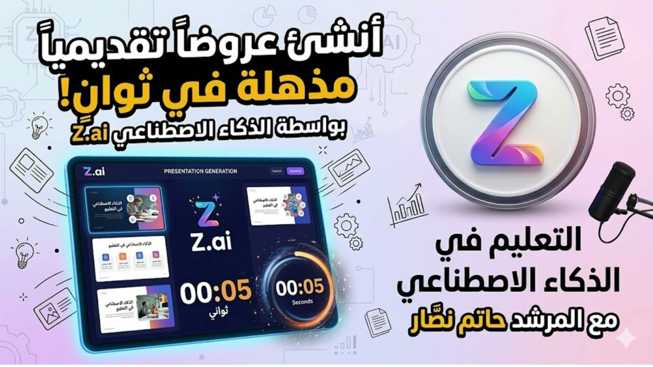 إنشاء شرائح عرض تقديمي بالذكاء الاصطناعي خلال ثواني | z.ai |