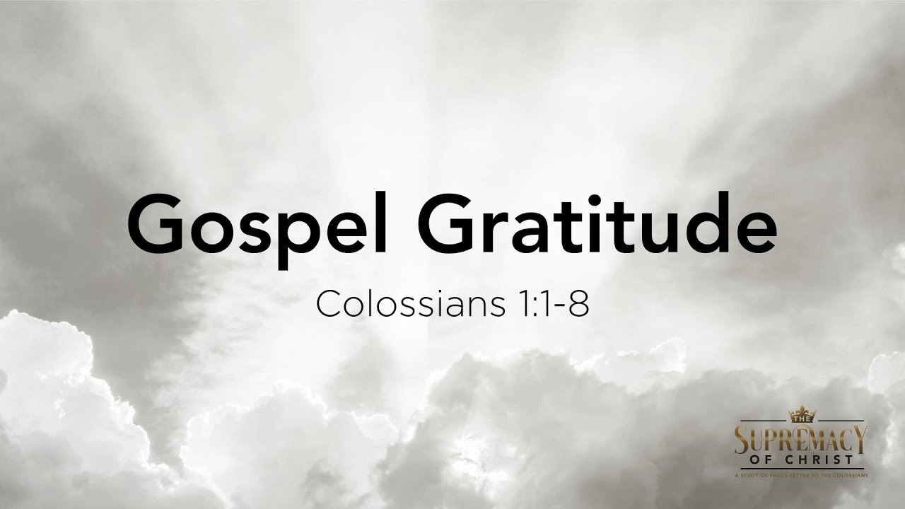 Gospel Gratitude (Colossians 1:1-8) | Laguna Woods Bible Club | Roi Brody