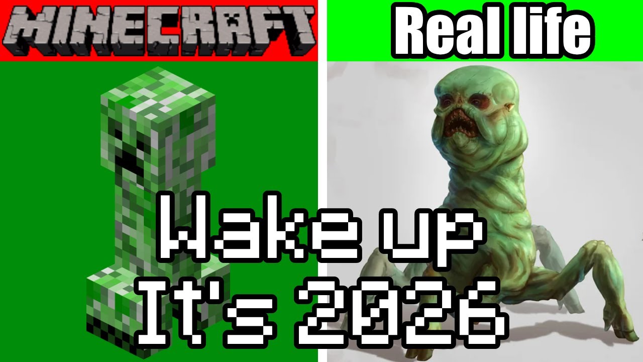Minecraft mobs in real life, but it's not 2016 anymore