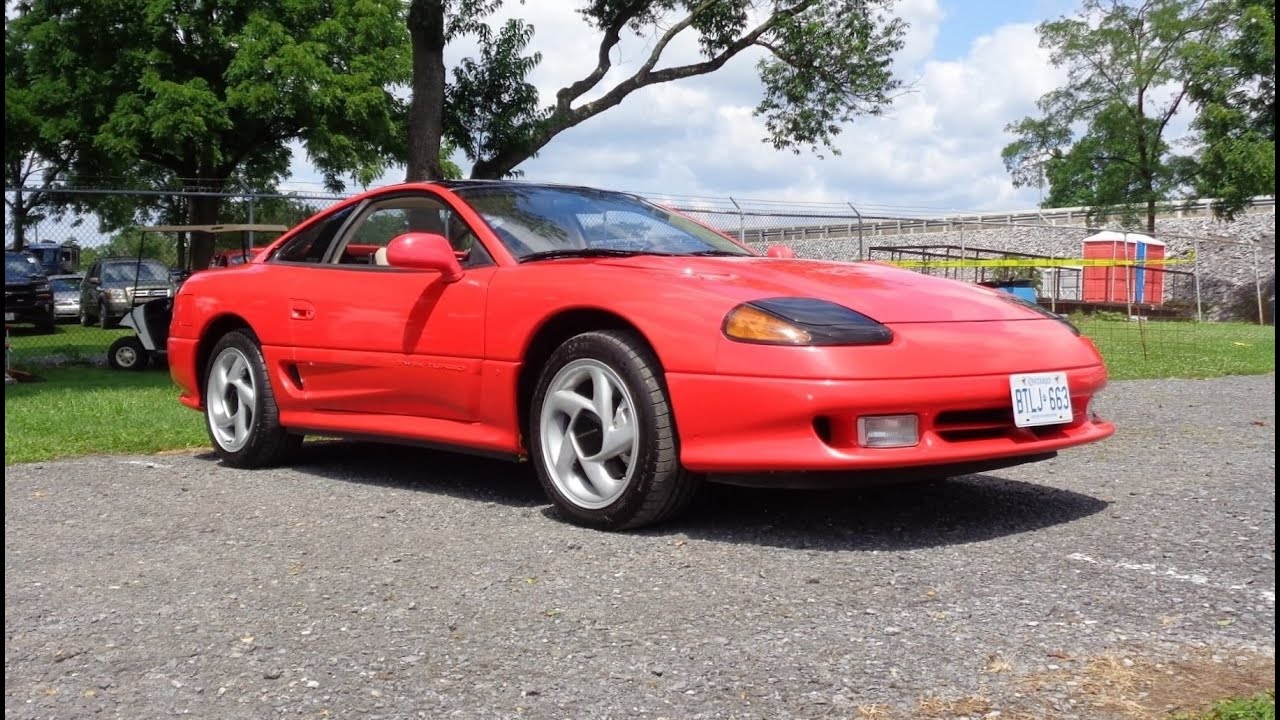 1992 Dodge Stealth R/T AWD in Red & V6 Twin Turbo Engine Sound on My Car Story with Lou Costabile