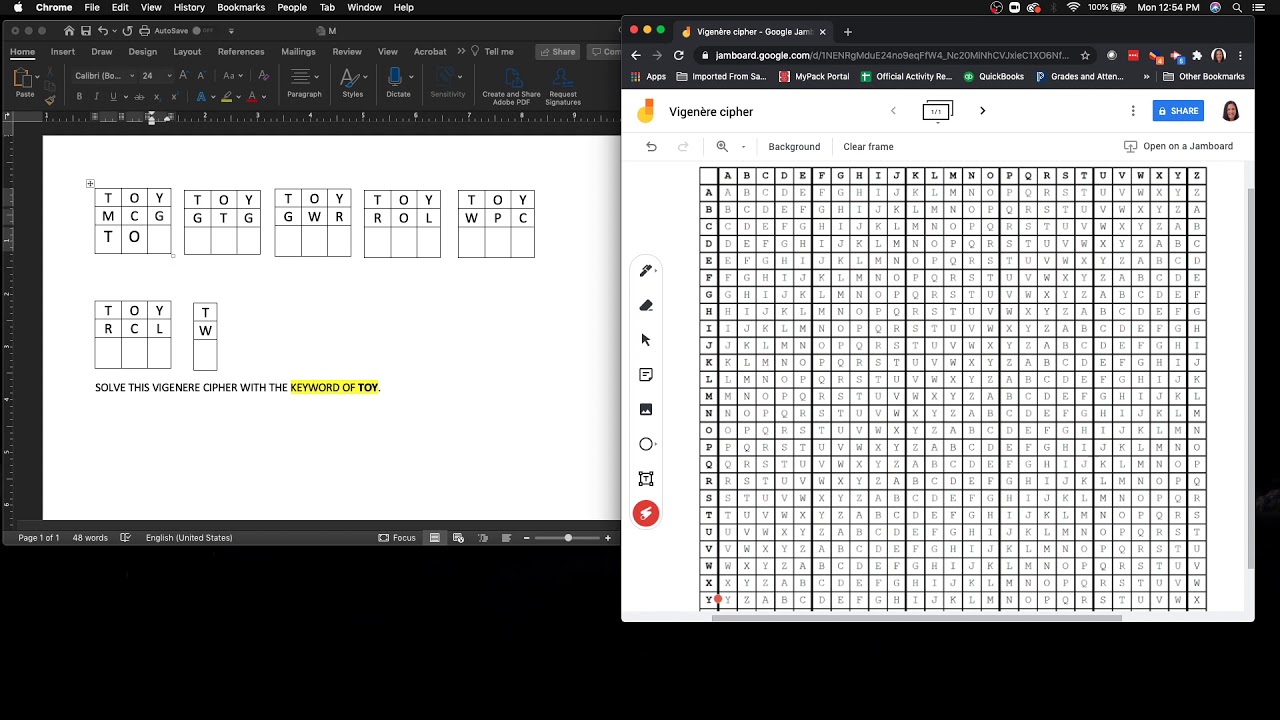 Vigenere cipher explained