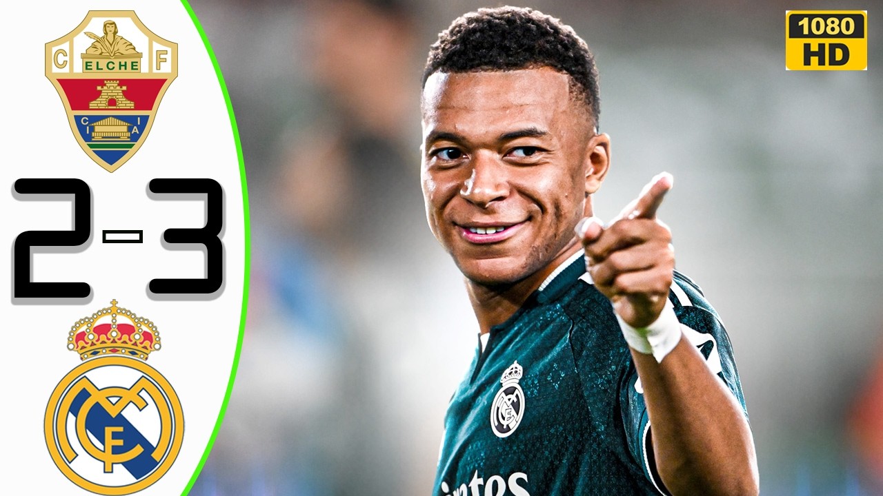 Unstoppable Mbappe⚽Real Madrid vs Elche 3-2 Highlights Dramatic & All Goals 2026