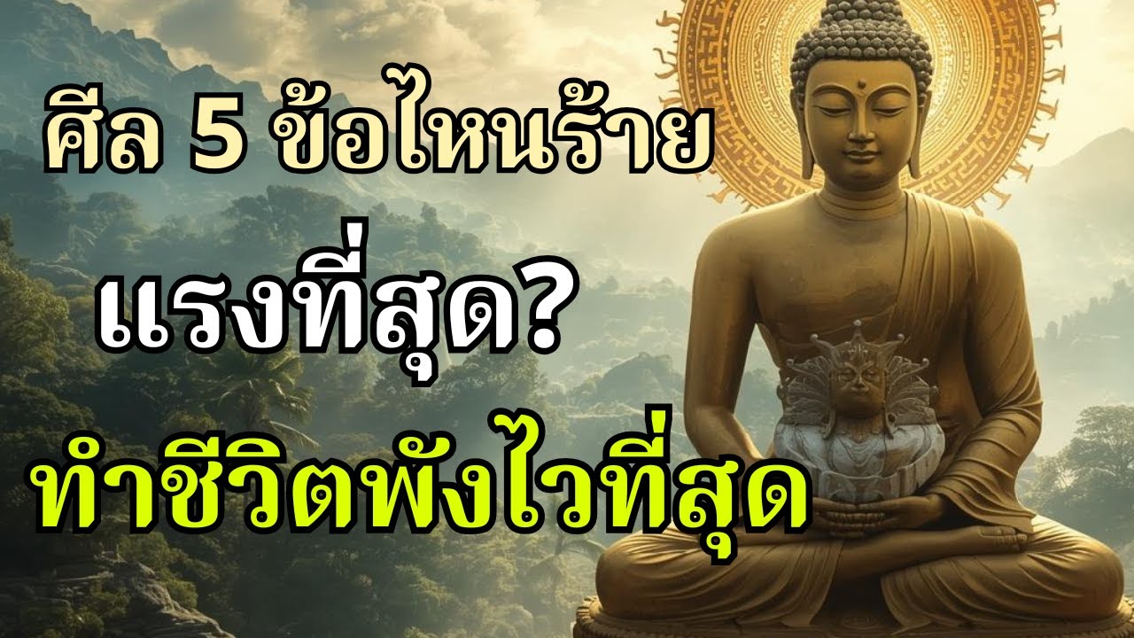 ศีล 5 ข้อไหนร้ายแรงที่สุด ทำชีวิตพังไวที่สุด ฟังแ|เมตตานำทาง
