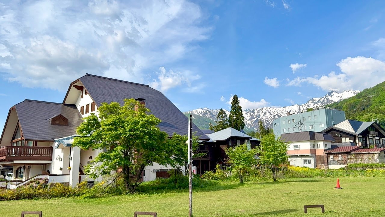 Hakuba Countryside Village Walking through Most Beautiful View Japan