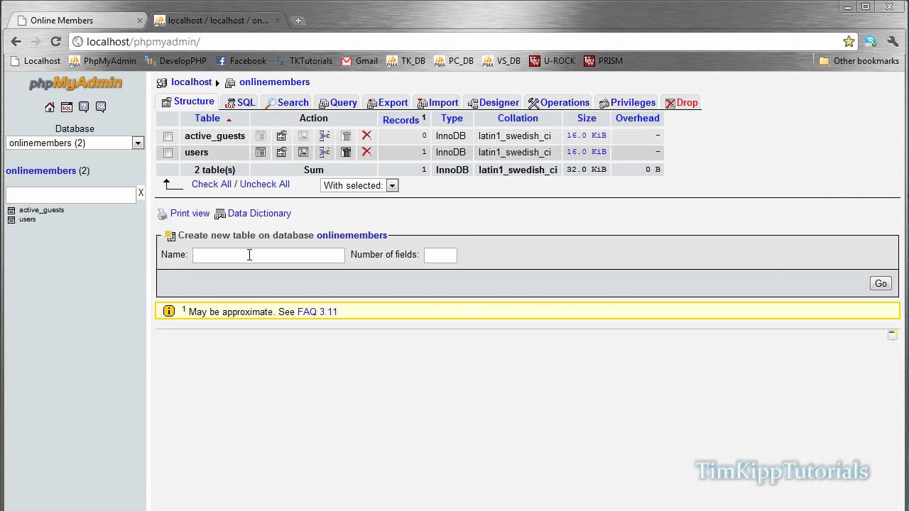 PHP Programming Tutorial - Online Guest and Member System - Part 1
