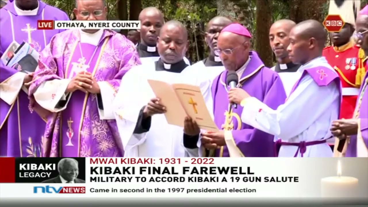 Mwai Kibaki Burial: Full service at the graveside