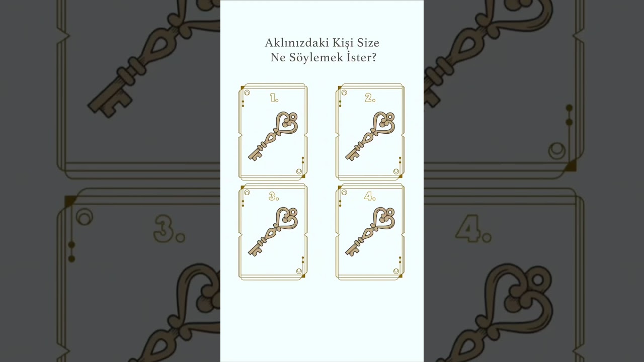 Aklınızdaki Kişi Ne S&ouml;ylemek İster? #destese&ccedil; #tarot #erildişil