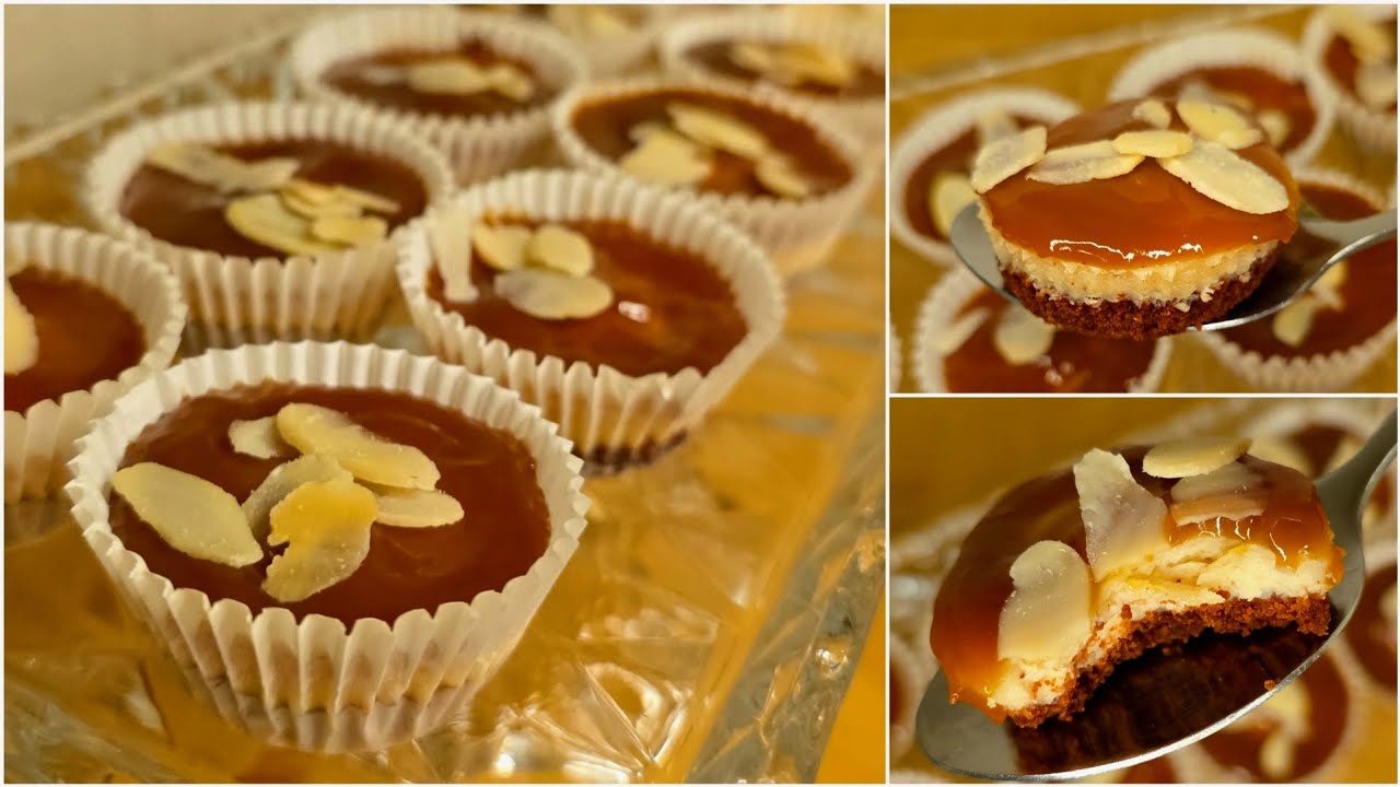  حلى تشيز الكراميل بالقرفة سهل ولذيذ Easy and delicious cinnamon caramel cheesecake dessert✨️