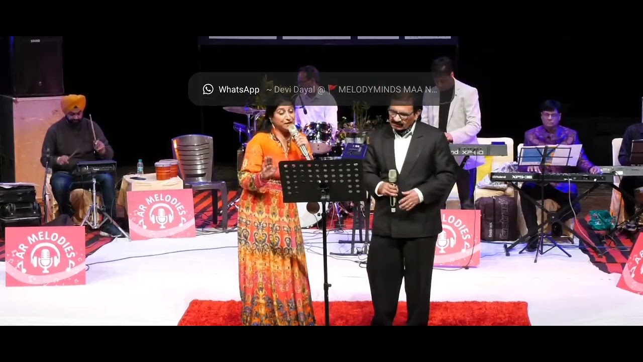 Song dheere dheere bol koi sun na le sung by Sanjay Sharma &Neena Bhatia ji in Tagore chandigarh.