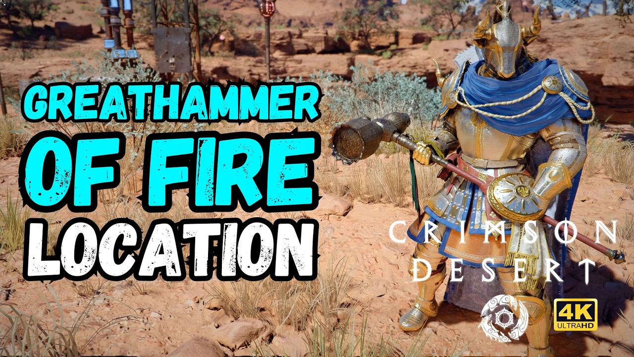 How To Get the Greathammer of Fire in Crimson Desert 🪓 4K 60FPS #crimsondesert