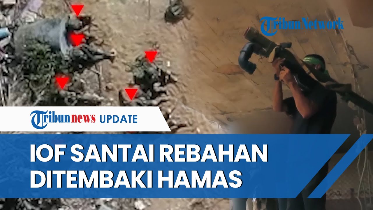 Enak-enakan Santai di Balik Tank, Pasukan IOF Tak Sadar Disasar Peluru Hamas, Langsung Gelimpangan