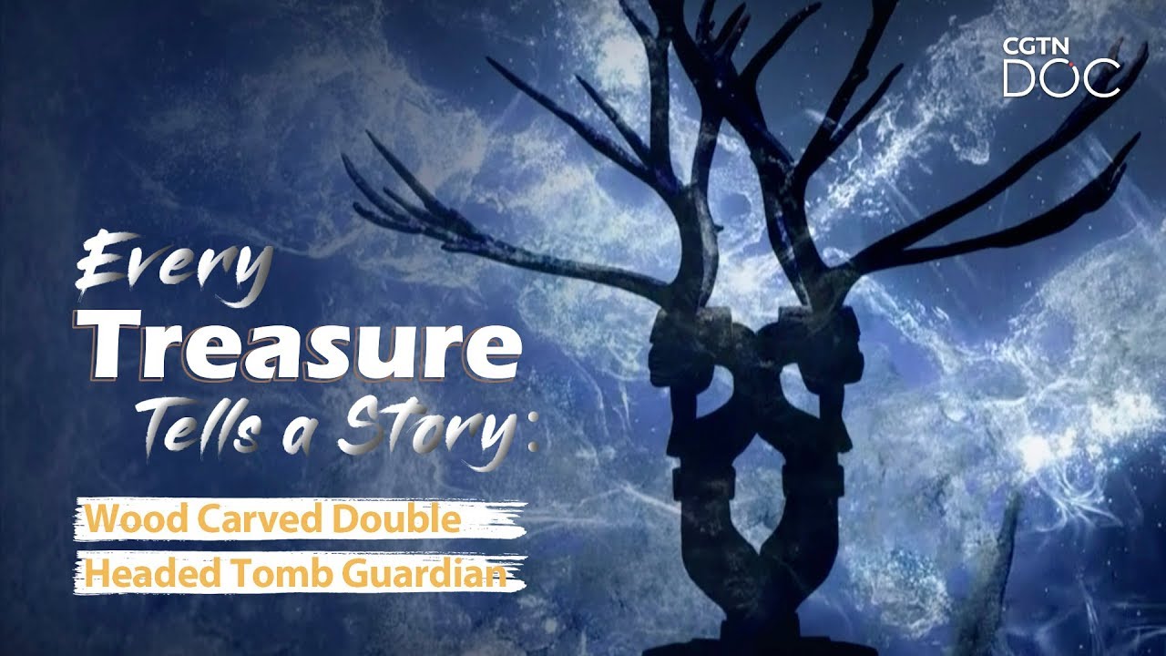 Every Treasure Tells a Story: Wood Carved Double Headed Tomb Guardian