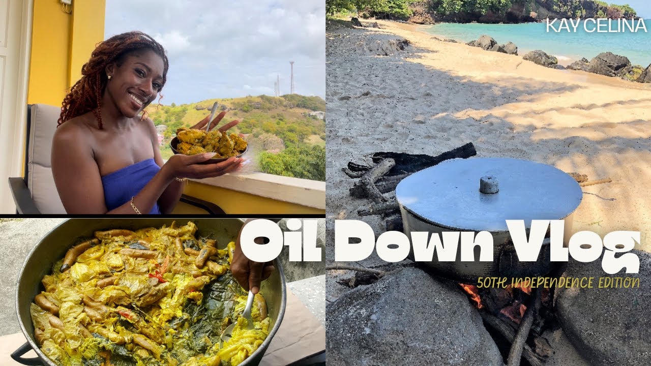 TRYING OIL DOWN FOR THE 1st TIME😱|Grenada’s 50th Independence🇬🇩, Oil down recipe🍴, and more…