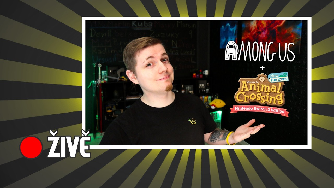 🔴 Among s Vámi, Stumble G. a nové Animal Crossing 🌳🍐 Napiš !pozdrav !sklidit a koukni na !rozpis