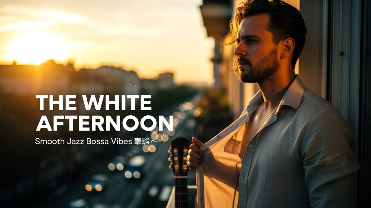 The White Afternoon 🌇 Smooth Jazz Bossa Nova | Golden Hour Balcony Vibes