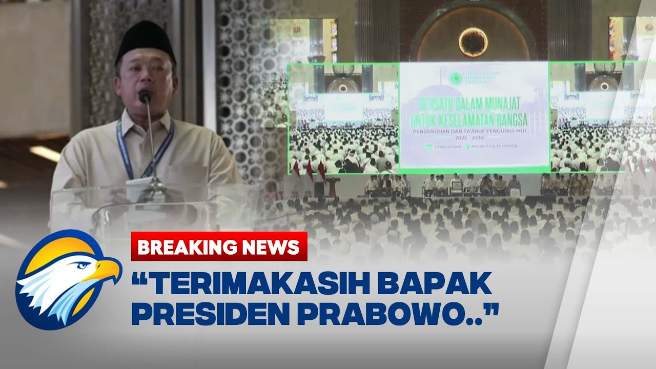 BREAKING NEWS - Pidato Nusron Wahid di Pengukuhan Pengurus MUI