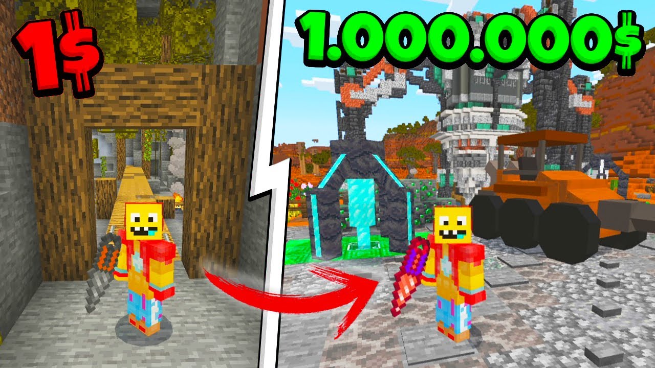 PASO de VAGABUNDO a MILLONARIO en MINECRAFT - MINING TYCOON