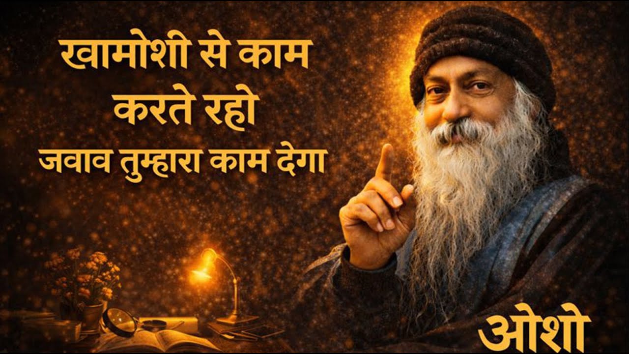 OSHO - खामोशी से काम करते रहो जवाब तुम्हारा काम देगा I OSHO SPEECH