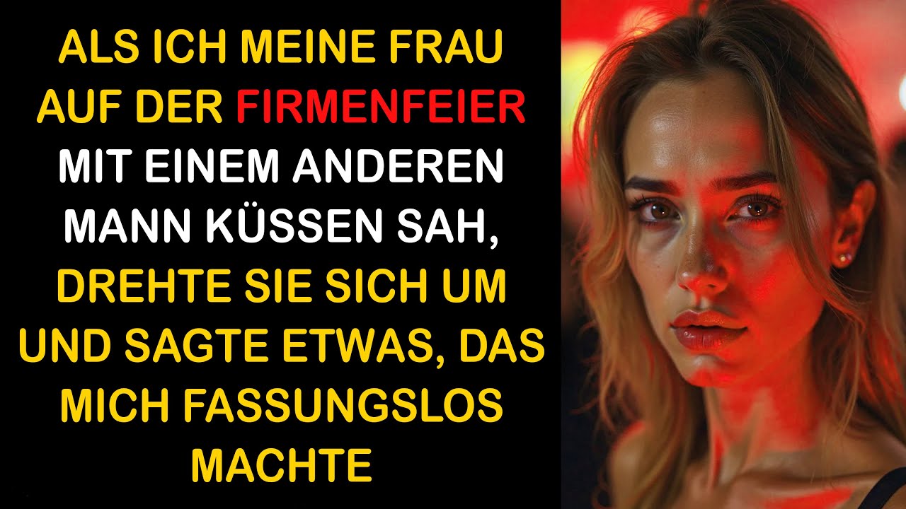 AUF DER FIRMENFEIER KÜSSTE EIN ANDERER MEINE FRAU – UND IHRE REAKTION LIESS MICH ERSTUMMEN