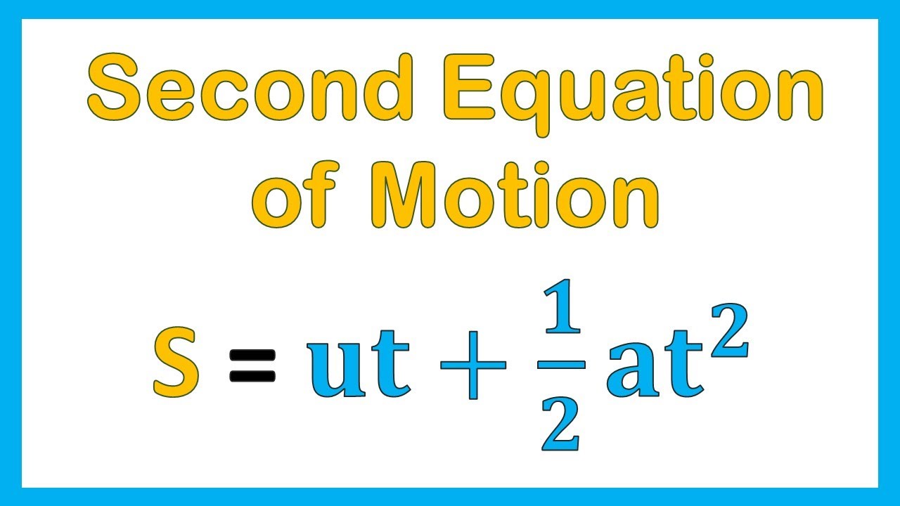 Physics - Second Equation of Motion in Hindi/Urdu