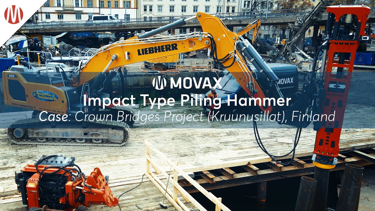 Case: Driving Tubular Steel Piles with MOVAX DH, Crown Bridges Project, Finland (Kruunusillat)