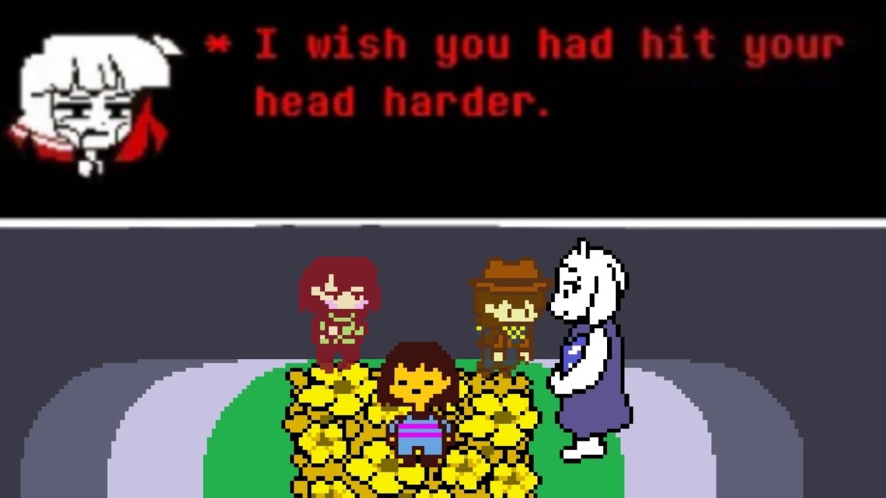 UNDERTALE RED & YELLOW 2.0 - Backtracking after killing or sparing Toriel - Chara & Clover Talks