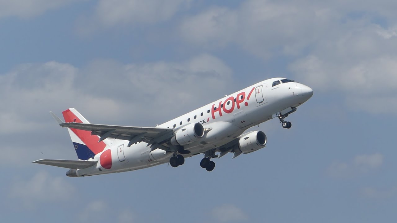 Air France HOP 🇫🇷 Paris CDG Rennes Saint Jacques RNS 🇫🇷 Embraer 170 ECONOMY [FULL FLIGHT REPORT]