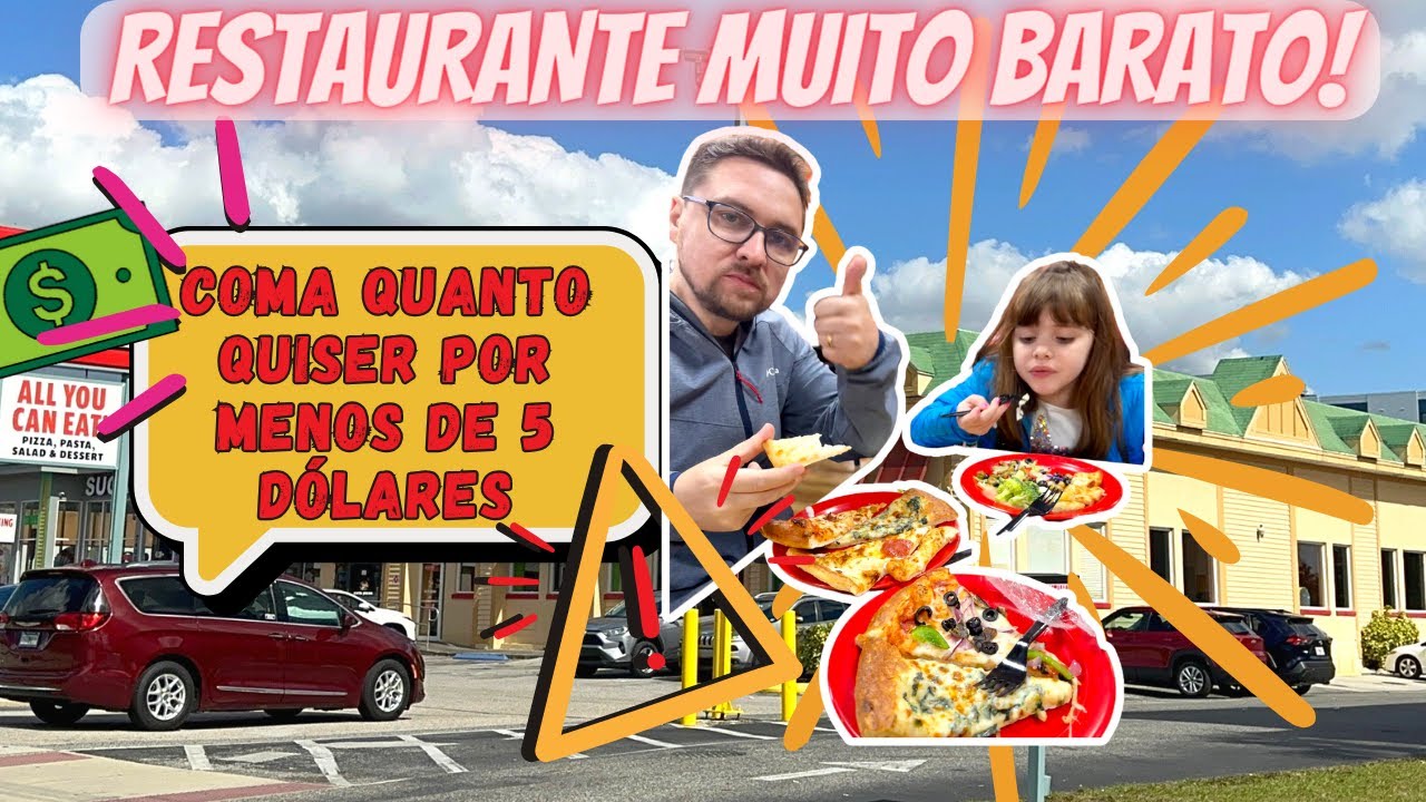 ORLANDO RESTAURANTE BARATO - MENOS DE 5 DÓLARES COMA A VONTADE