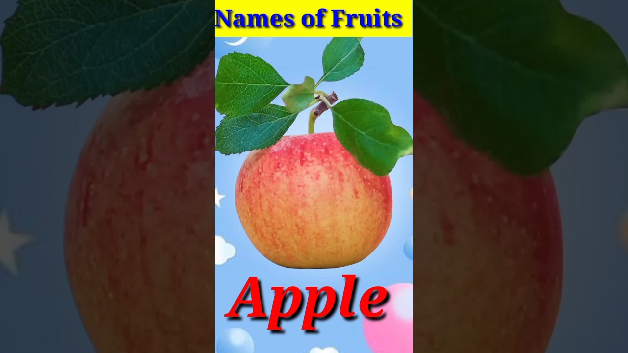 fruit name 🥭,falo ke nam english me, kids phonics song,#short