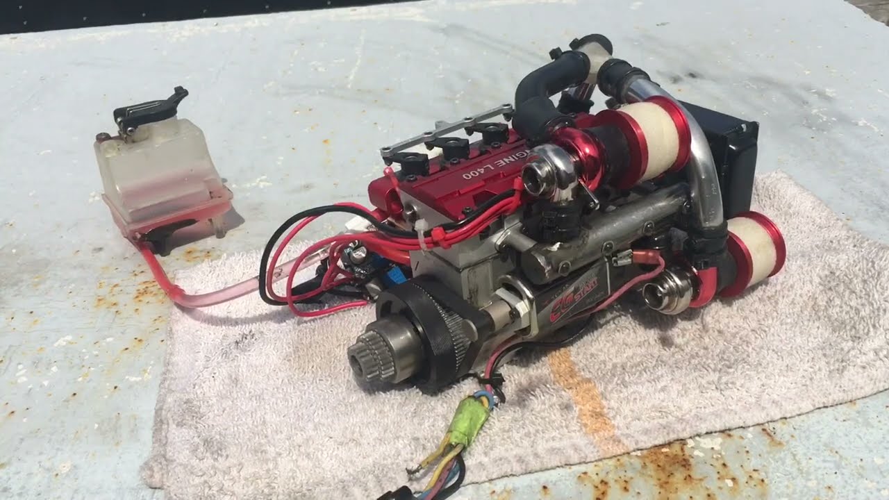 TOYAN L400 twin turbo test run