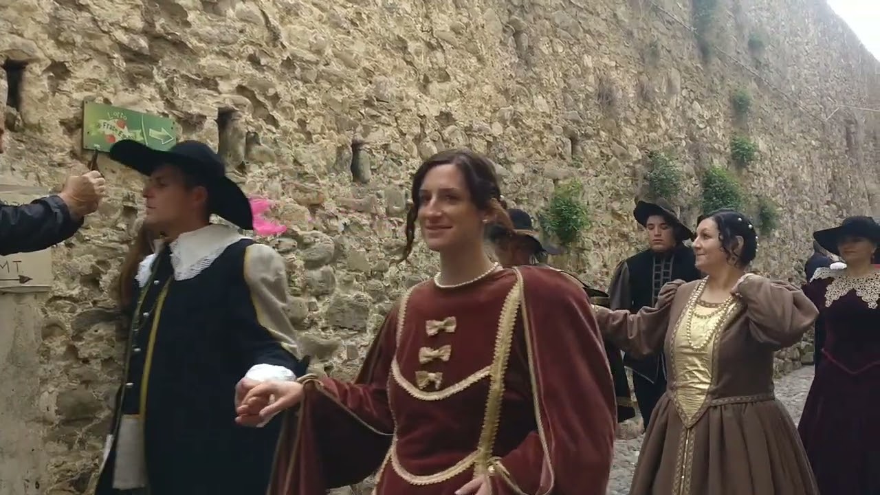 Taggia, Rione Paraxio, rievocazione e corteo storico del 2023. Da Hotel Lucciola, Liguria, Italia