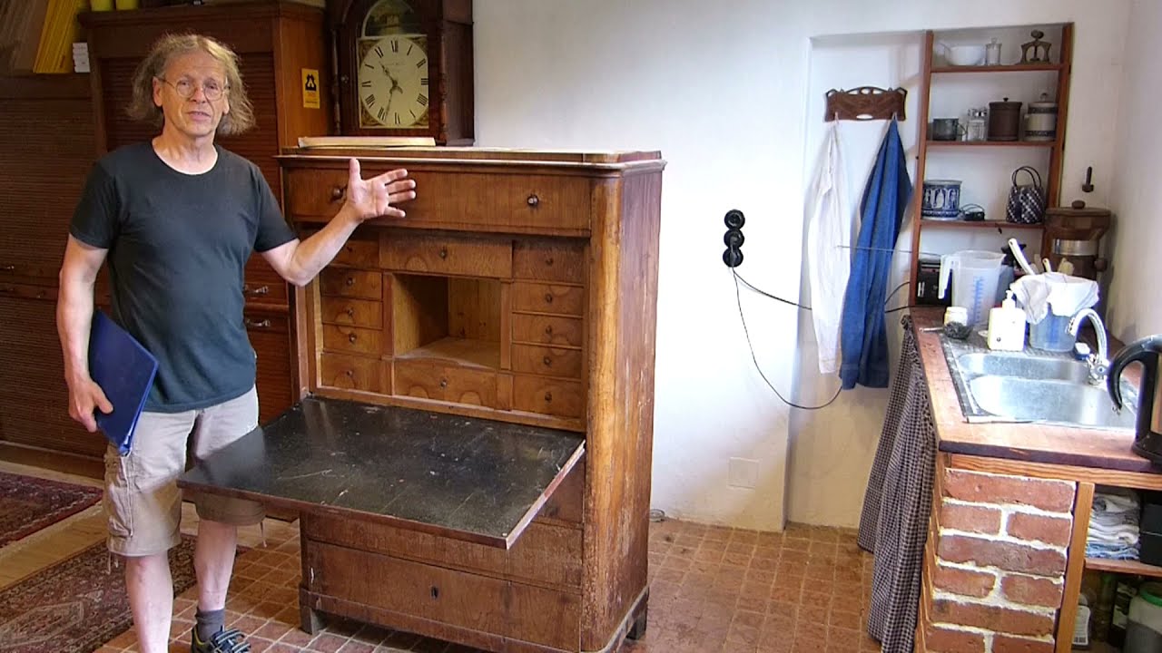 Restaurierung Sekretär, Kirschbaum, Biedermeier, Teil 1