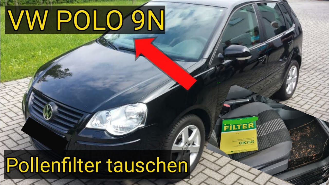 VW Polo 9N3 Pollenfilter wechseln, Cabin air filter change