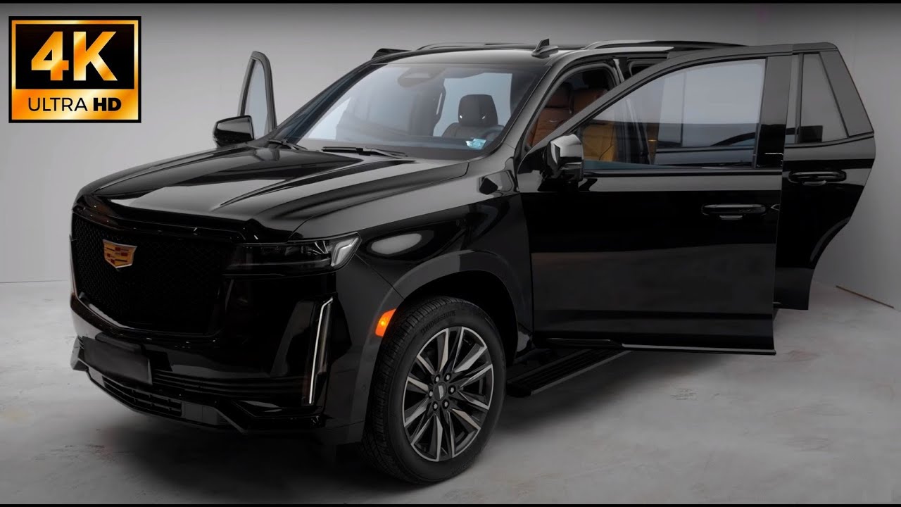 NEW 2022 Cadillac Escalade Black Edition-Exterior and interior  Luxury SUV 4K