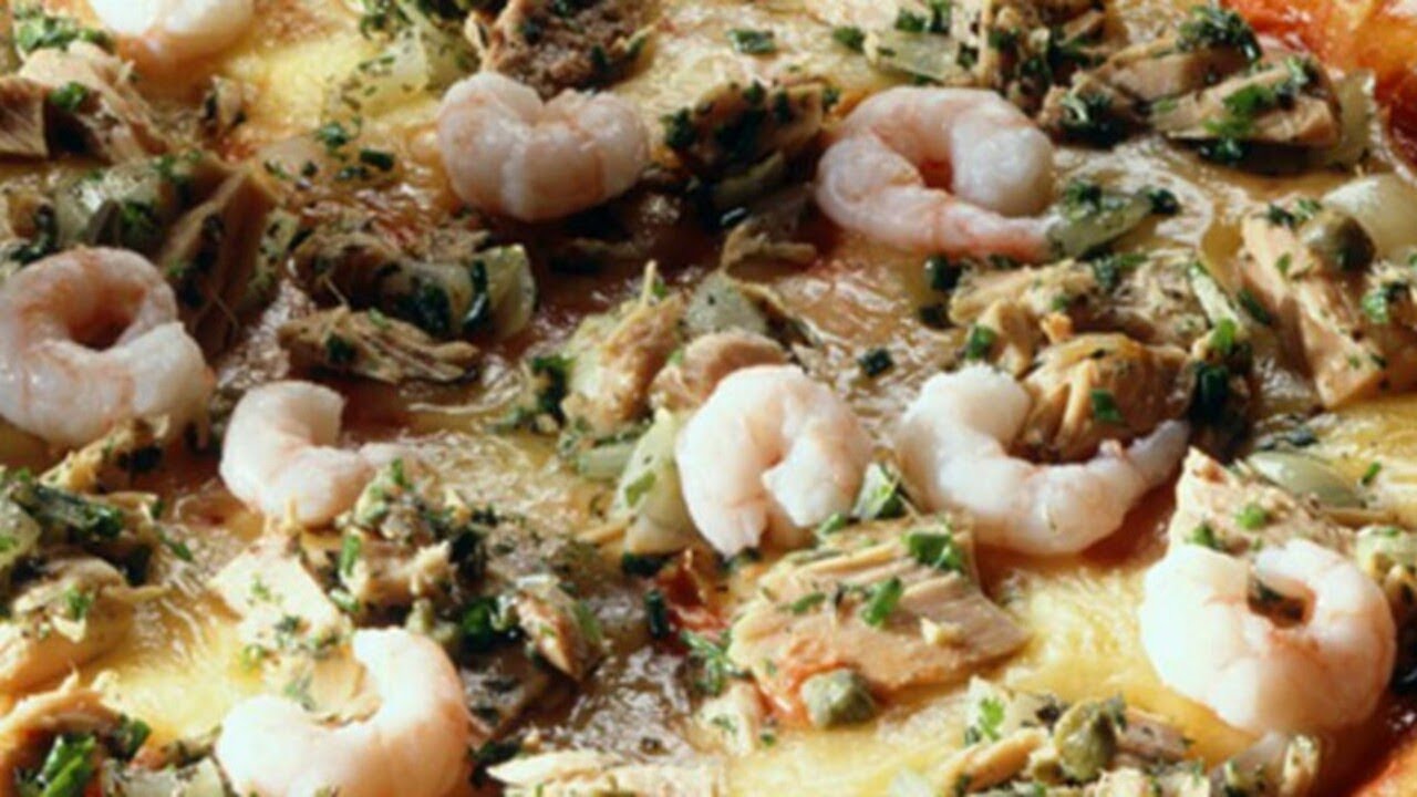 🍕 Pizza au thon et aux crevettes - Une pizza de la mer ultra gourmande et rapide 🐟🍤